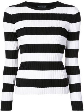 Cynthia Rowley Haven striped ribbed sweatshirt $225 - Buy AW18 Online - Fast Global Delivery, Price