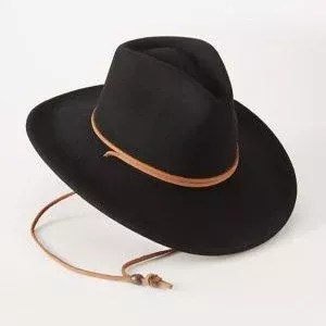 Women's Bollman Cowboy Crusher Hat, Black, Size L