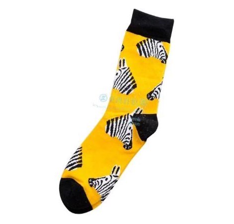 zebra yellow socks