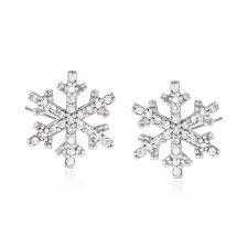 diamond snowflake earrings - Google Search