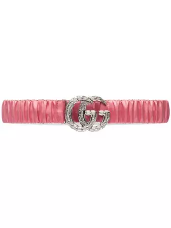 Gucci GG Marmont crystal-embellished Belt - Farfetch