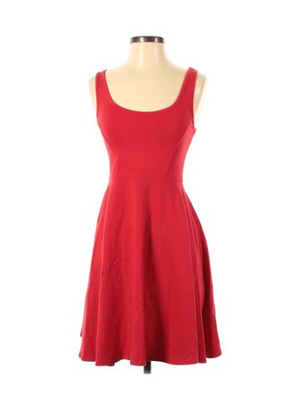 Old Navy Solid Red Casual Dress Size S - 57% off | thredUP