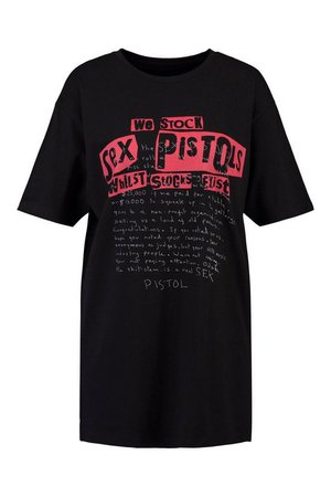 Sex Pistols Licensed T-Shirt | boohoo black