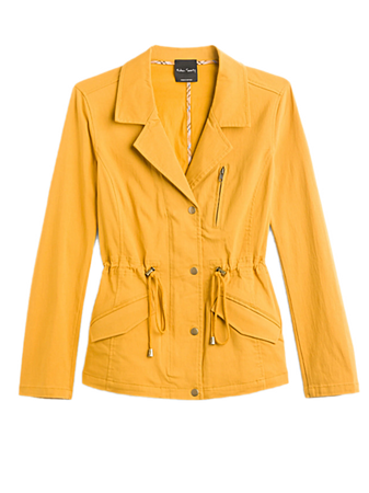 mustard yellow EDEN SOCIETY Dario Cinched Waist Jacket