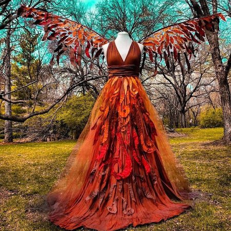 Custom Gown Alternative Wedding Dress Phoenix Dress Fairy | Etsy