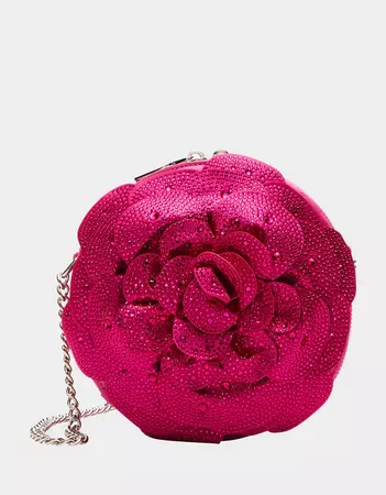 ROSE KNOWS CROSSBODY BAG PINK | Floral Handbags – Betsey Johnson