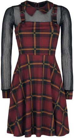 Passionate By Nature Plaid Overall Dress | Jawbreaker Kurzes Kleid | EMP