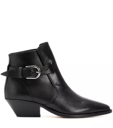Santiag Leather Ankle Boots - Isabel Marant | mytheresa
