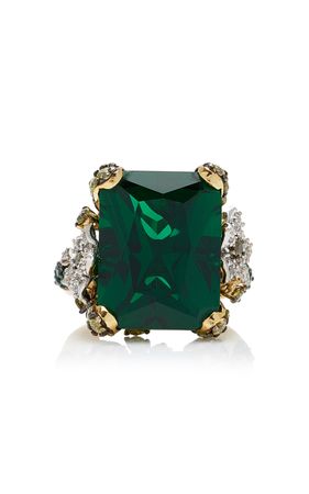 Cinderella 18k Yellow Gold Emerald Ring By Anabela Chan | Moda Operandi