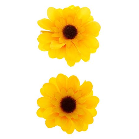 Sunflower Hair Clips - 2 Pack | Claire's US