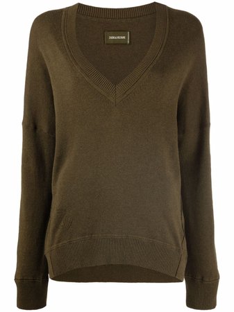 Zadig&Voltaire Brumi v-neck knit sweater