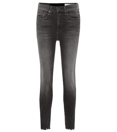 High-rise ankle skinny jeans