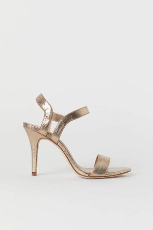 Gold-colored Sandals - Gold