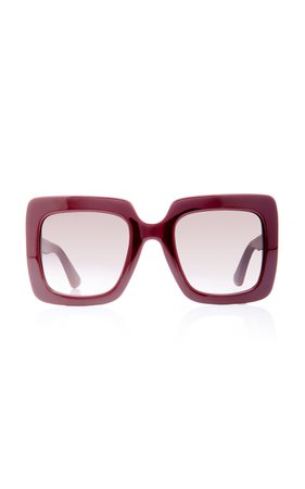 Gucci Oversized Square-Frame Acetate Sunglasses