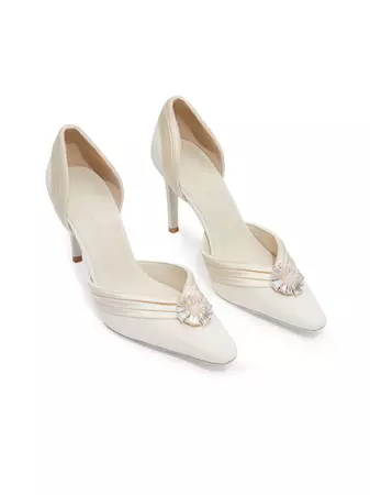 Diana Diamond Heels (White) – Nana Jacqueline