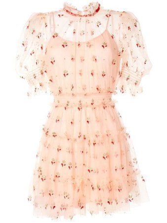 peach pastel dress