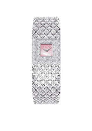 Graff, Snowfall FULLY-SET DIAMOND, PINK MOTHER OF PEARL WATCH