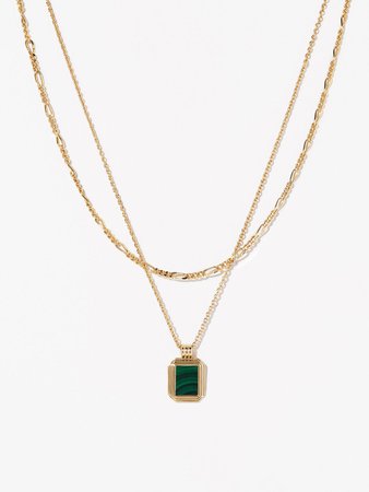 Layered Necklace Set - Temple Green | Ana Luisa Jewelry