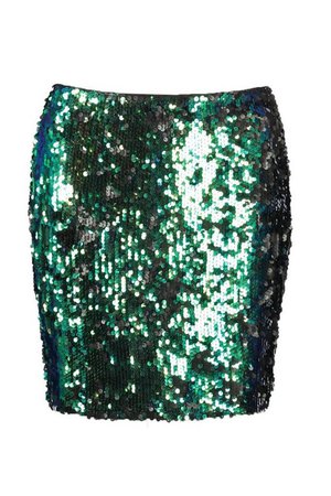 All Over Sequin Mini Skirt | Boohoo UK