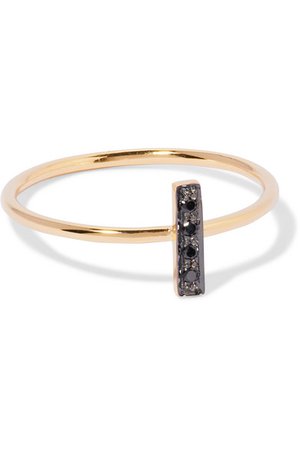 I+I | 14-karat gold diamond ring | NET-A-PORTER.COM