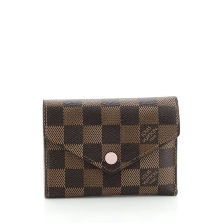 Louis Vuitton Compact Victorine Wallet Damier Brown 531531 – Rebag