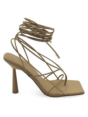 Shop Gia Borghini Gia x RHW Rosie 6 Leather Lace-Up Sandals | Saks Fifth Avenue