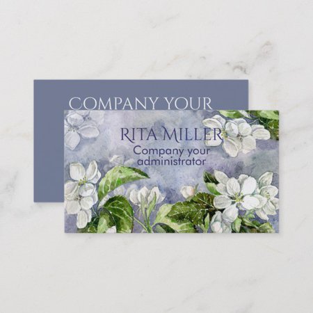 Apple blossom business card | Zazzle.com