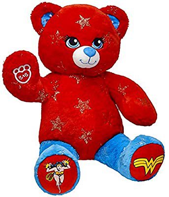 Amazon.com: Build a Bear Wonder Woman Themed Teddy 16in. Stuffed Plush Toy Animal: Toys & Games