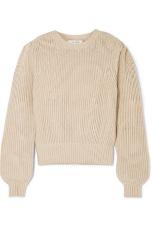 FRAME | Cotton-blend sweater | NET-A-PORTER.COM