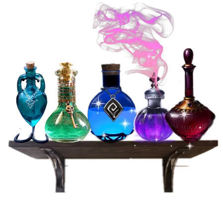 potions rack witchcraft magical sticker by @mercuryjas