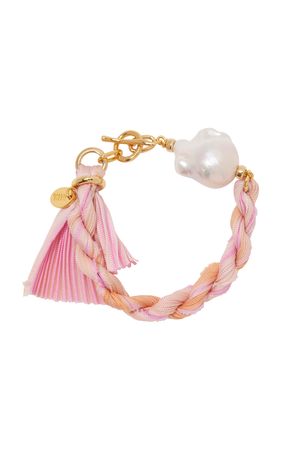 Shibori Ribbon Bracelet By Lizzie Fortunato | Moda Operandi