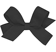 Amazon.com: Wee Ones Baby Girls' Tiny Grosgrain Hair Bow on a WeeStay No-Slip Hair Clip w/Plain Wrap - Black : Everything Else