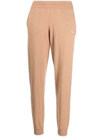 Sporty & Rich embroidered-logo Knitted Trousers - Farfetch
