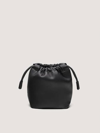 Τσάντα σάκος από δέρμα νάπα - Mulher - Massimo Dutti