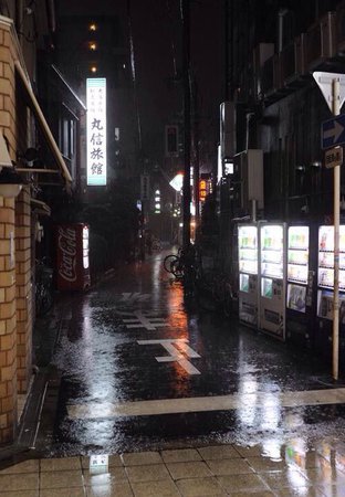 japanese rain night