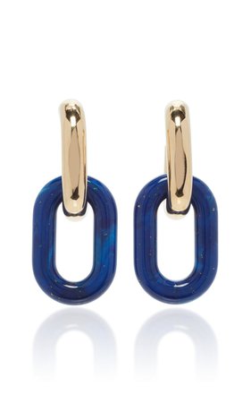 XL Link Gold-Tone And Resin Earrings by Paco Rabanne | Moda Operandi
