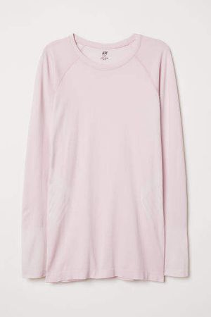 Long-sleeved Sports Top - Pink
