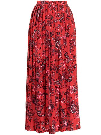 Erdem floral-print Pleated Skirt - Farfetch