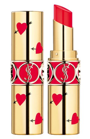 Yves Saint Laurent Heart and Arrow Rouge Volupte Shine Collector Oil-in-Stick Lipstick (Limited Edition) | Nordstrom