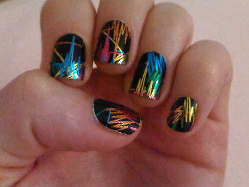 rainbow nails