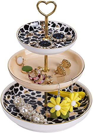 Amazon.com: Jewelry Organizer Tray,3-Tier Trinket Tray Jewelry Tray Ceramic Ring Dish Jewelry Holder Ring Holder Gifts For Women: Home Improvement