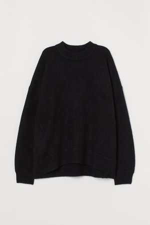 Oversized Sweater - Black - Ladies | H&M US