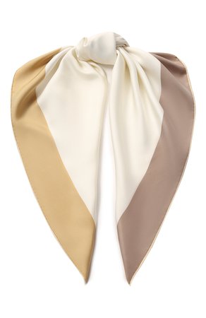 Женский кремовый шелковый платок LORO PIANA — купить за 33100 руб. в интернет-магазине ЦУМ, арт. FAI7059