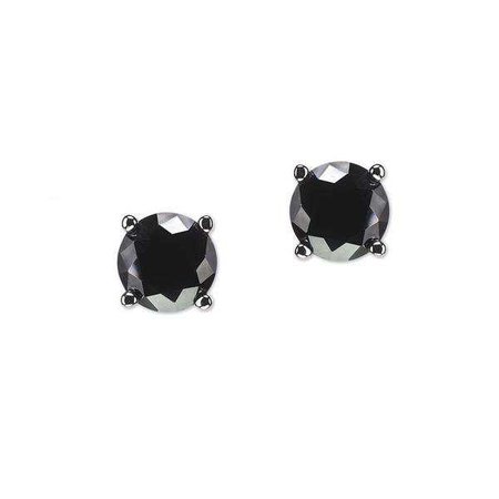 Earrings | Shop Women's Black Round Stud Earring Ring Jewelry Set at Fashiontage | KE6003_JESI