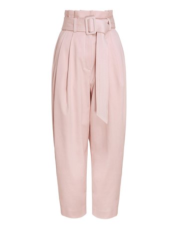 Wavelength Belted Pant Dusty Pink Online | Zimmermann