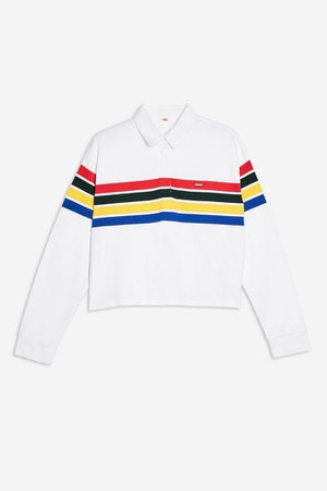 Crop Rugby T-Shirt by Levi's | Topshop White