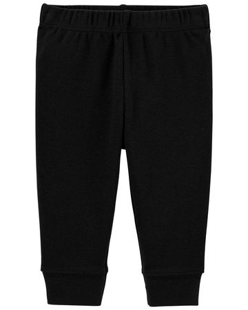 Black Baby Pull-On Cotton Pants | carters.com