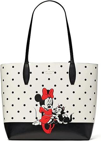 Amazon.com: Kate Spade x Disney Minnie Mouse Large Reversible Leather Tote Purse(White Multi) : Clothing, Shoes & Jewelry