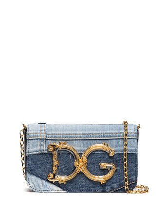 Shop Dolce & Gabbana DG Girls denim mini bag with Express Delivery - FARFETCH