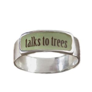 Silver Talks To Trees Ring